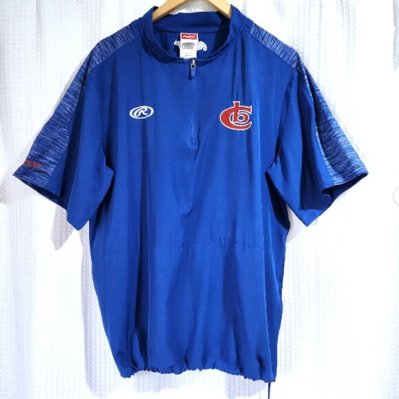 Rawlings Shirt 1/4 Zip Pullover Top Activewear Drawstring Waist Men's Med - Picture 1 of 9